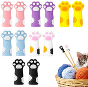 Stopperi di sicurezza in silicone 12 pezzi - Design gatto - Materiale duraturo - Flessibili e sicuri - Dimensioni 3,5 cm x 1,3 cm - Stopperi ampi