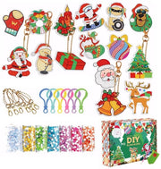 Set di Pizzo con Diamanti per Chiave - 15 Pezzi - Decorazione per Natale DIY - Piccoli Cristalli Colorati - Leggero e Duraturo - Regalo Perfetto