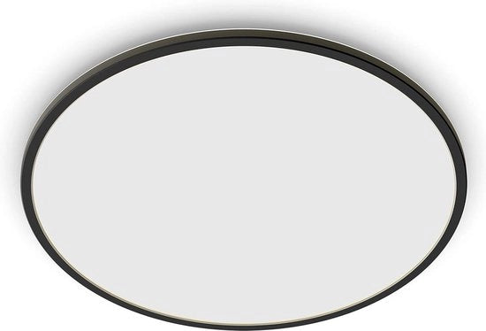 Lampada da soffitto con luce calda bianca - Inclusa lampada LED a scena - IP54 - Adatta per le camere da bagno - Nero