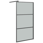Parete Doccia Walk in 100x195 cm in Vetro Scuro ESG Nero CFW7271903