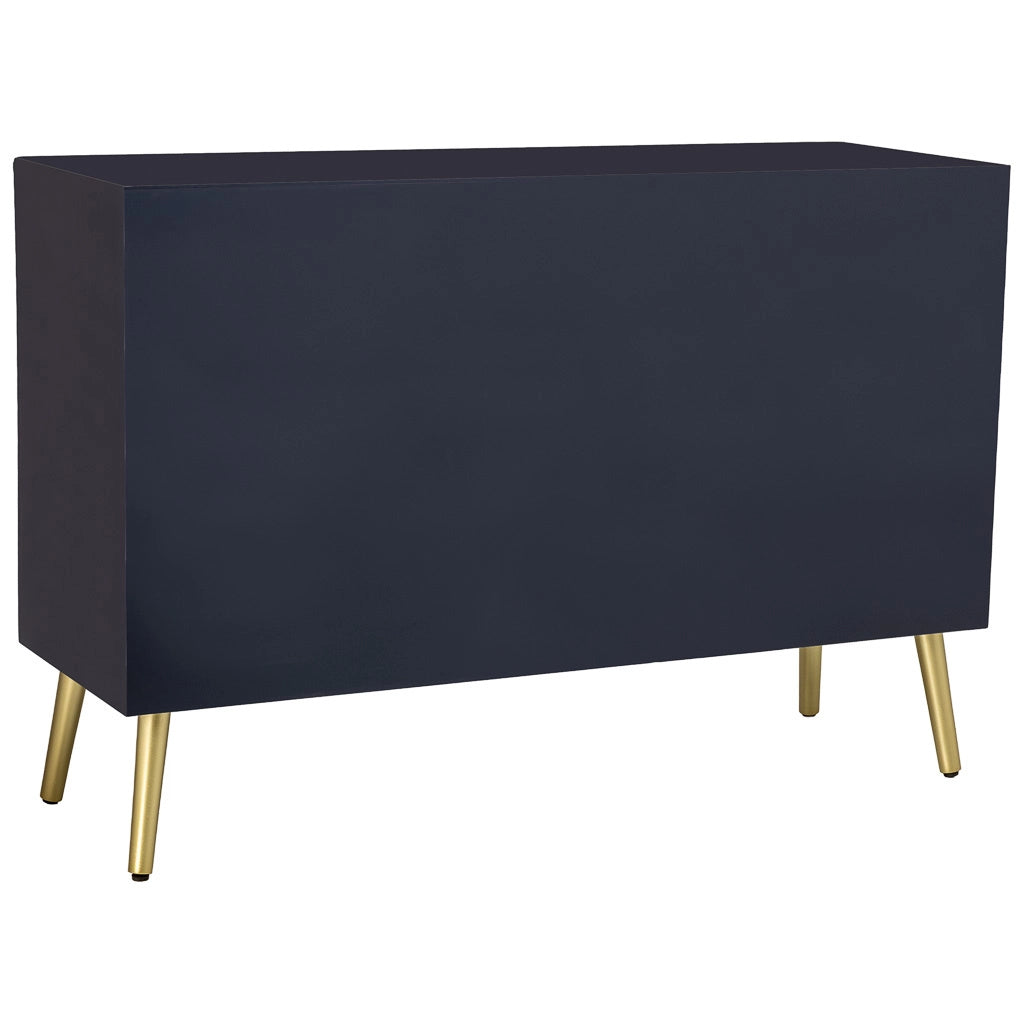 Credenza in legno nero 120x40.5x81h cm