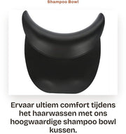 Bassa Sedia per Shampoo con Cuscino in Silicone Zucchero - Accessorio per Capelli - Antiscivolo - 20 x 19 cm