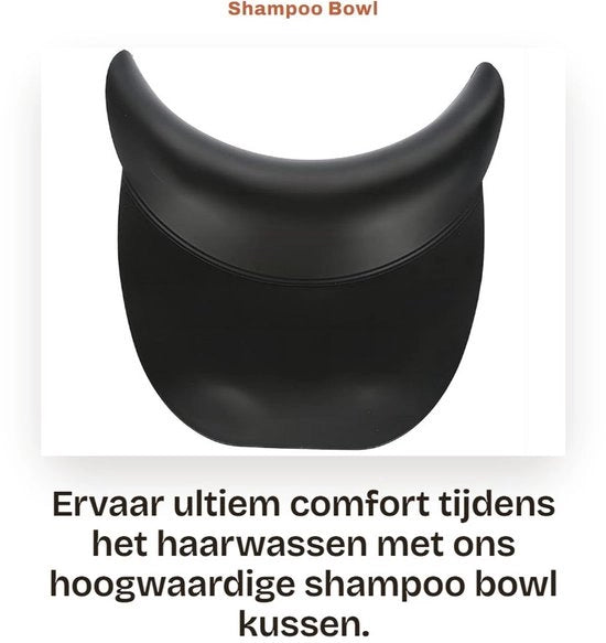 Bassa Sedia per Shampoo con Cuscino in Silicone Zucchero - Accessorio per Capelli - Antiscivolo - 20 x 19 cm