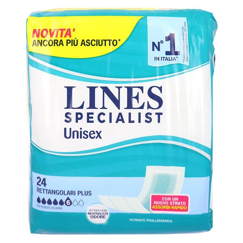 LINES SPECIALIST PANTS UNISEX RETTANGOLARI "M PLUS" ANCORA PIÙ ASCIUTTO 24PZ