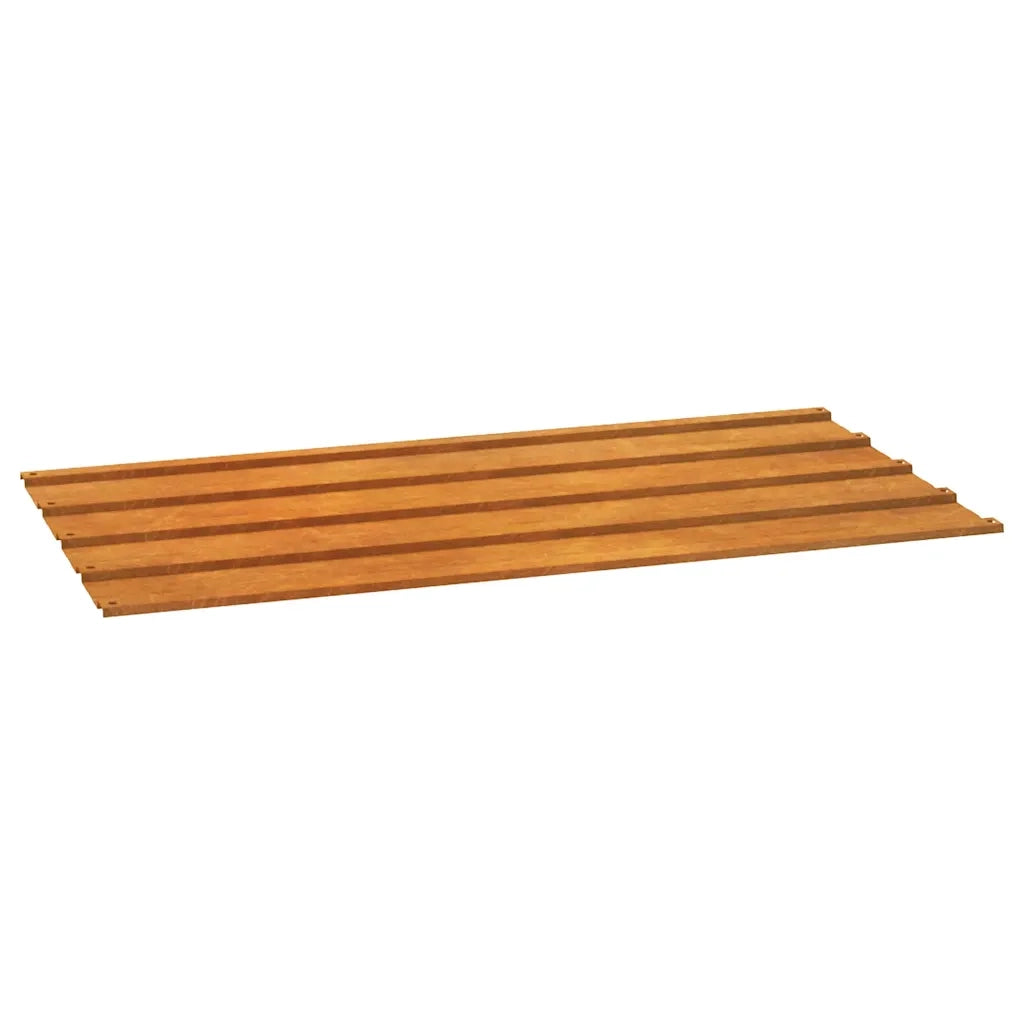 Pannelli per Tetti 12 pz Ruggine 80x44 cm in Acciaio Corten 151972