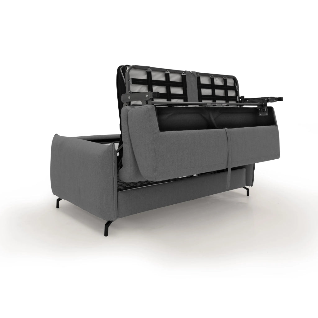 Scarlet Divano letto in tessuto misto cotone impermeabile T19 195 cm (mat.140x197) antracite