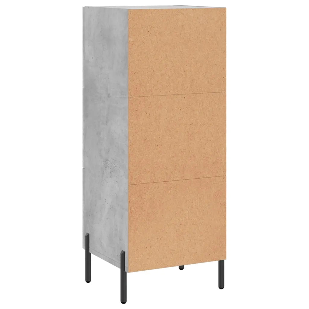 Credenza-Buffet-Armadio da cucina Grigio Cemento 34,5x34x90 cm in Legno Multistrato 195458