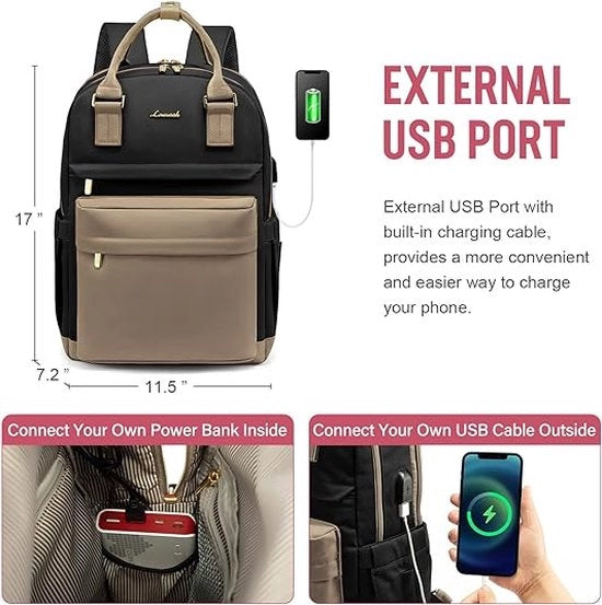 Borsa per laptop da 15,6 pollici per donna
