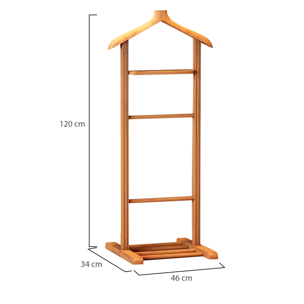 Oulux, Appendiabiti Installazione a Terra, 120h cm Marrone Rovere