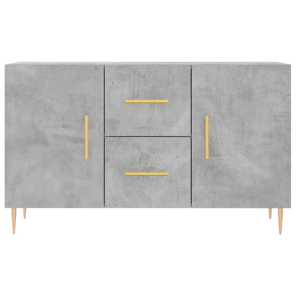 Credenza | Madia | Buffet da pranzo | Armadio da pranzo Grigio Cemento 100x36x60 cm in Legno Multistrato