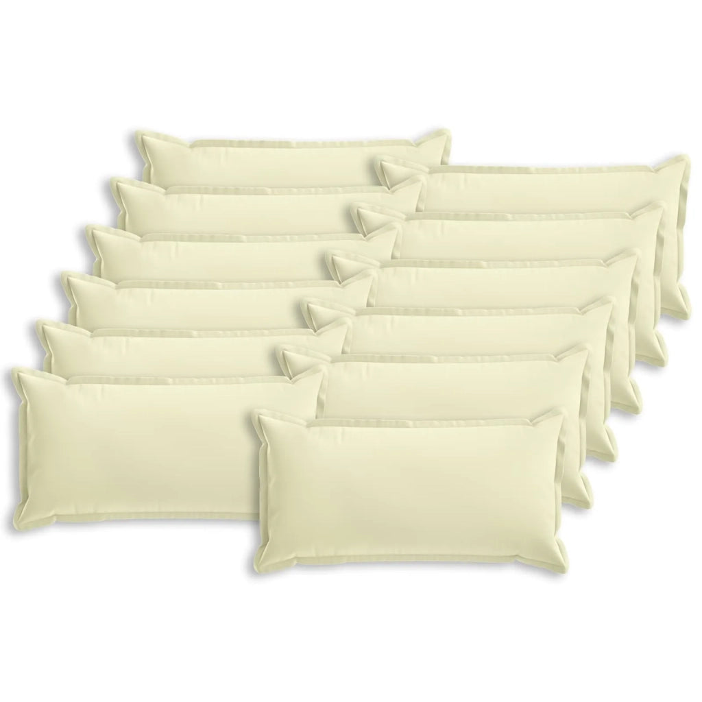 Federa 12 pcs HOUTEN Crema 40 x 80 cm Poliestere 918288