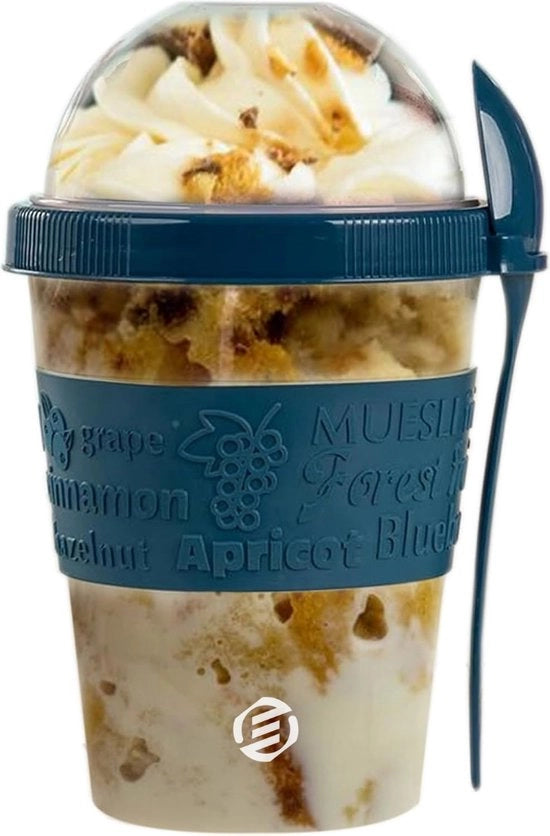 Set di Overnight Oats in Jar di Mason - Muesli - Bicchiere di Cottura - Avena - Collezione - Da non perdere per la tua colazione