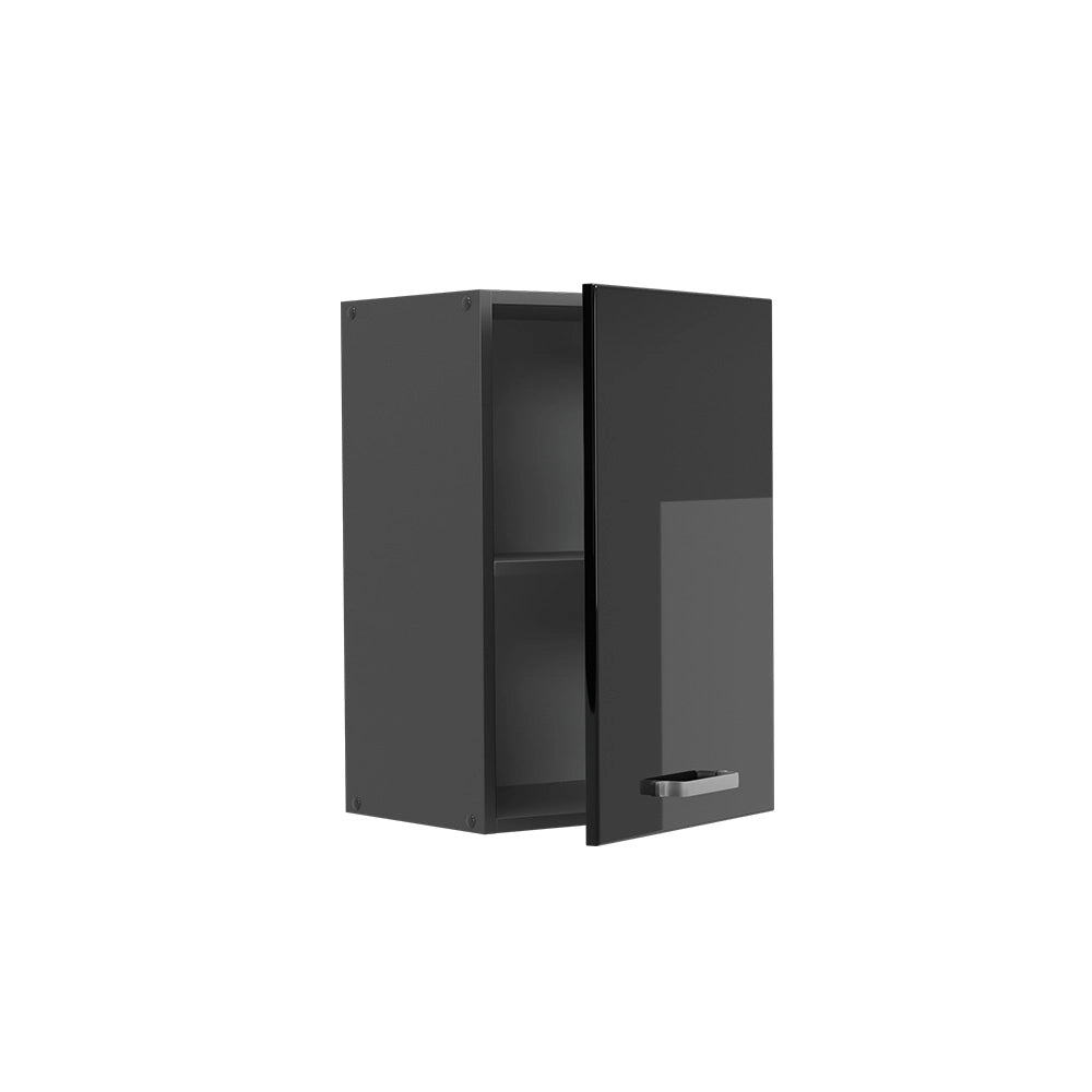 Vicco Pensile da cucina Nero lucido 40 cm