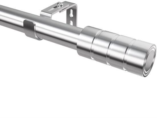Telaio per tenda in acciaio inossidabile - Estensione 60-135 cm - Diametro 25 mm - Resistente agli urti - Sostegno fino a 10 kg - Maniglia per tenda