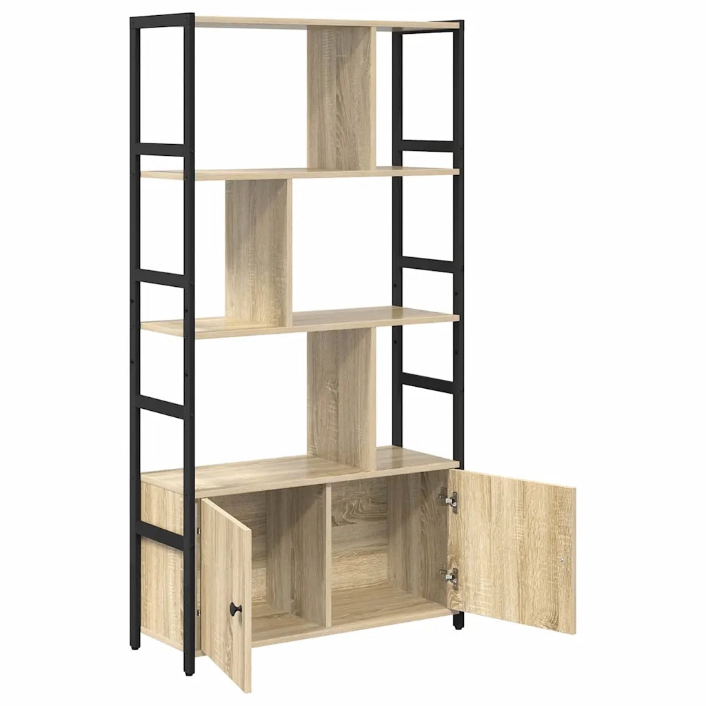 vidaXL Libreria rovere sonoma 80 x 30 x 155.5 cm Legno multistrato