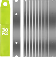 Set di raschiatoi 30 pezzi - Raschiatore 100 mm - Piastra cottura ceramica - Set di raschiatoi per finestre - Rimozione vernici/stampi - Scatola a scomparsa pratica - Raschiatore multifunzione