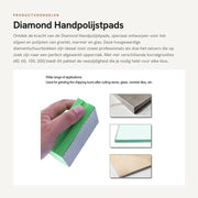 Kit di spazzole a mano per levigare 4 pezzi - Blocchi abrasivi - Sbiancamento/Lucidazione - Pietra/Tegole/Vetro - Materiale abrasivo - Alta resistenza al taglio - Dischi di levigatura