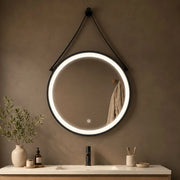 Specchio per ambienti bagni e zone benessere tondo retroilluminato led con interruttore touch *** misura Ø50, tonali...