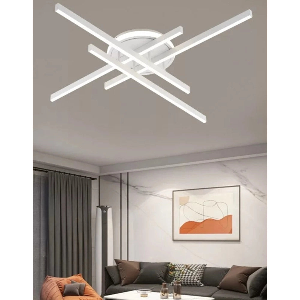 Trade Shop - Lampada Plafoniera Da Soffitto Moderna 45w A Led 3600lm Cct Ip20 Bianco Pn-21b3c -