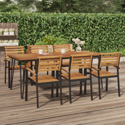Tavolo Giardino con Gambe Forcella 200x90x75 cm Massello Acacia 319522