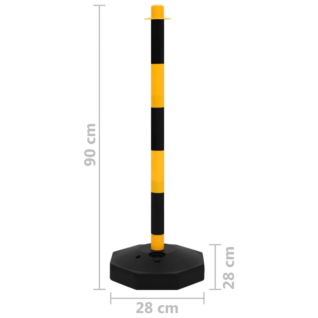Set di Pali Stradali con Catena in Plastica di 10 m CFW7192605
