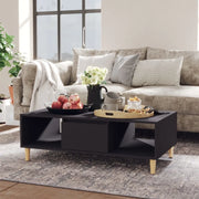 Tavolino da Salotto Grigio 103,5x60x35 cm in Truciolato cod mxl 22696