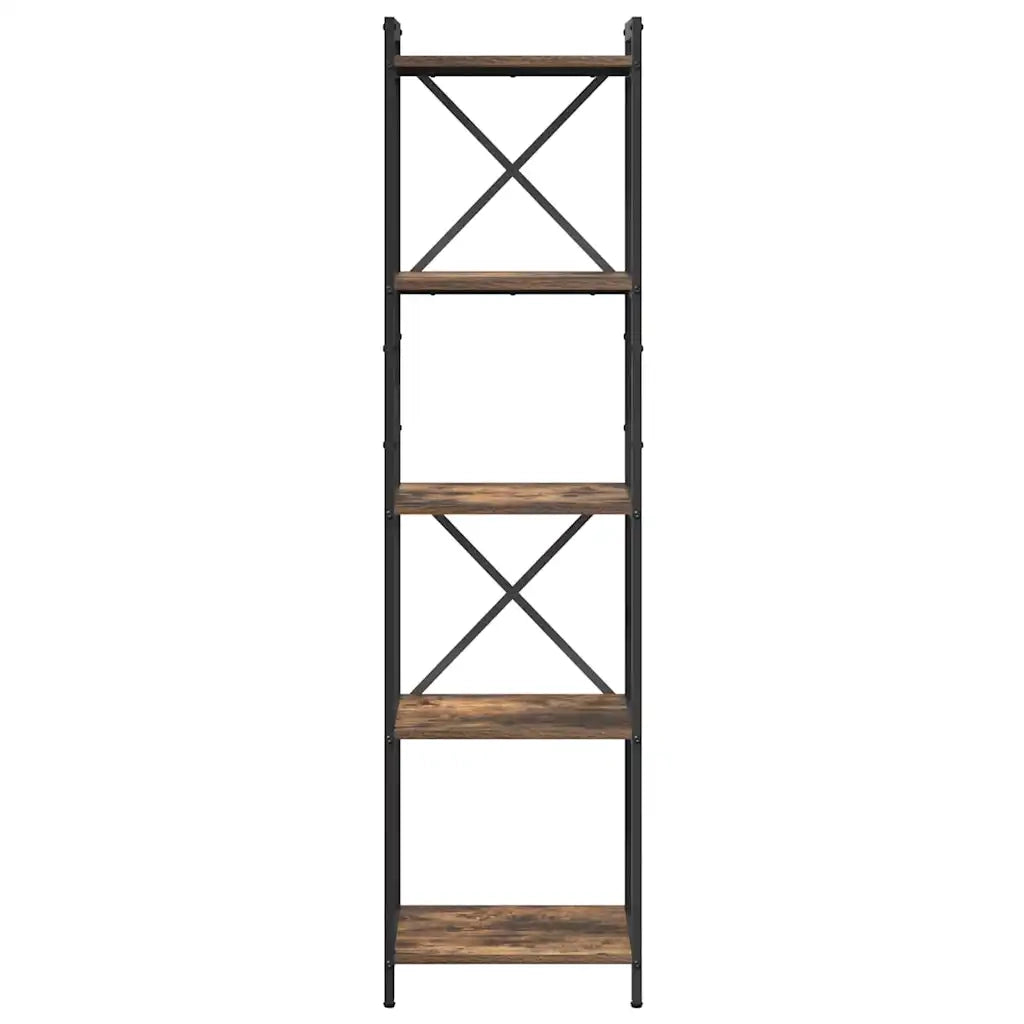 Libreria Rovere fumé 40 x 30 x 155 cm Legno multistrato 868355