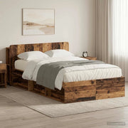 Telaio del letto con storage Legno antico 120 x 190 cm 3433355