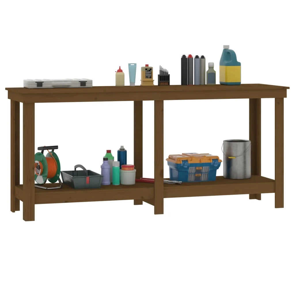 Banco da Lavoro Ambra 180x50x80 cm in Legno Massello di Pino CFW7789637