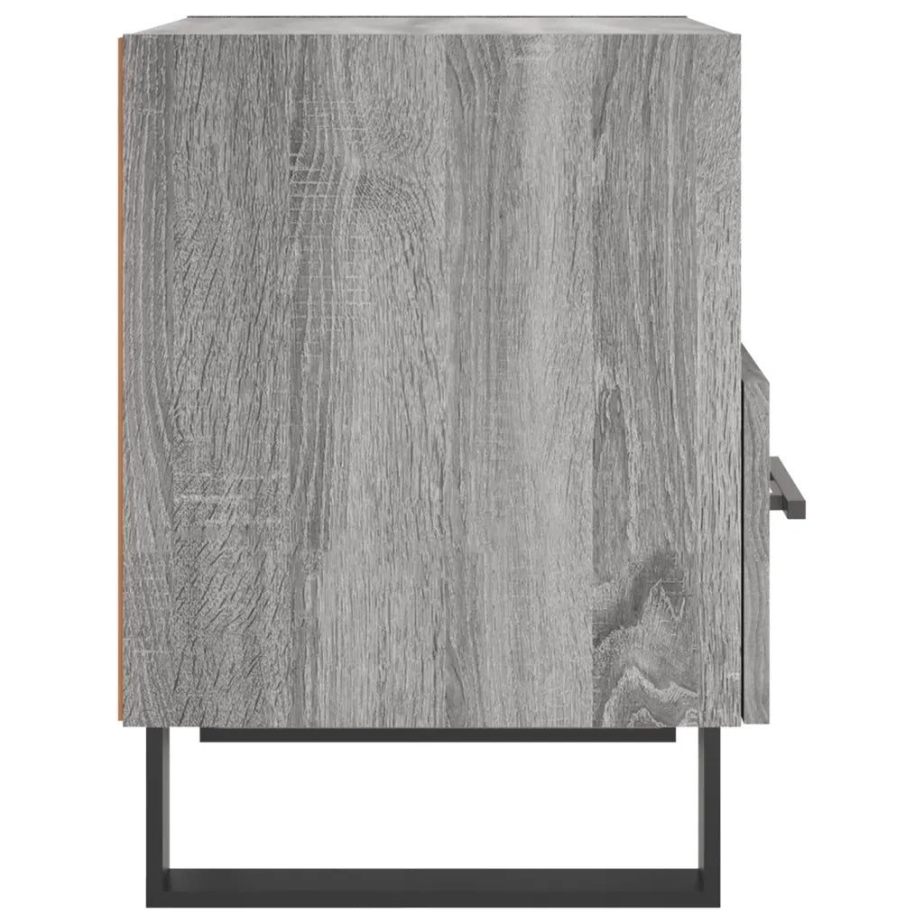 Comodino-Tavolino da notte Grigio Sonoma 40x35x47,5 cm in Legno Multistrato 379466