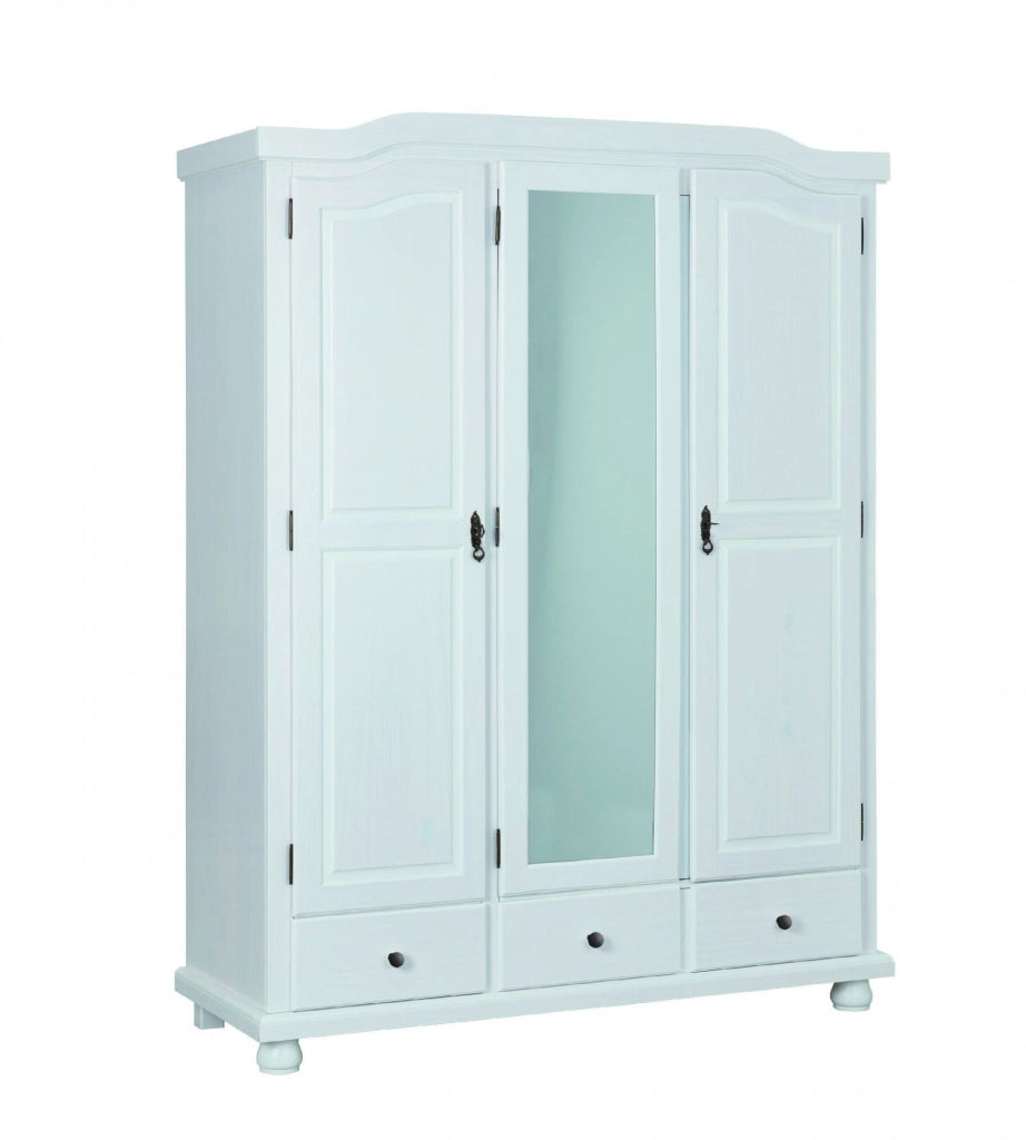 Somma, Armadio Multiuso 2 Ante 4 Ripiani, 150x200h cm Bianco