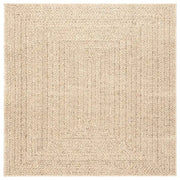 Tappeto del soggiorno | Tappeto ZIZUR Beige 120x120 cm Aspetto Iuta Interni ed Esterni