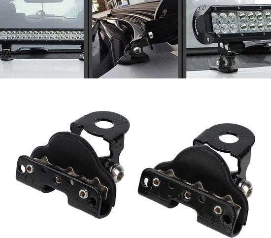 Montaggio universale per cappelliera auto con barra di illuminazione LED - compatibile con berline, furgoni, SUV, UTV.