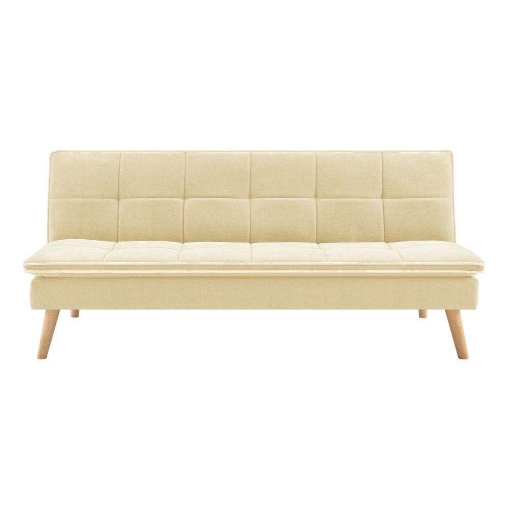 Divano letto Lunaria 3 posti colore crema design moderno 182x88x80H