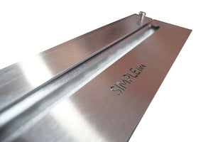 Camino a Bioetanolo da Parete/Incasso 55x79 cm Frame 550 Nero