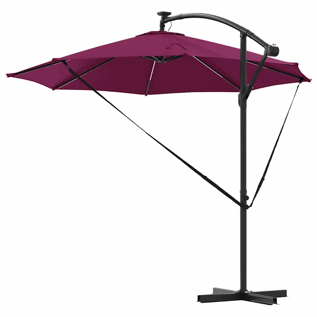 Ombrellone-Ombrello da giardino balcone Rosso Bordeaux 294 x 294 x 248 cm