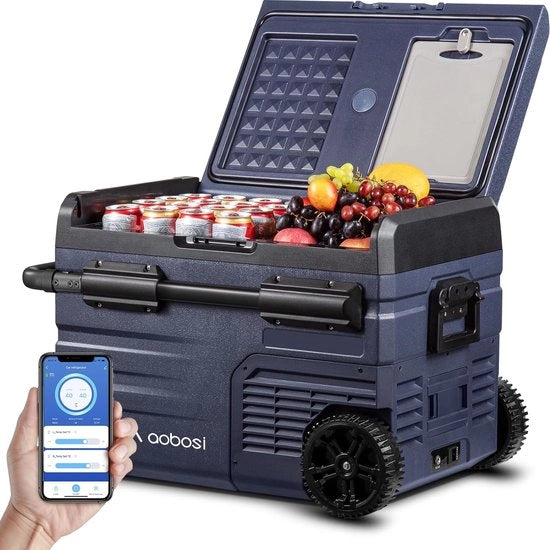 Dual Zone - Compressore 35 L Auto con App WiFi, USB, 12/24 V & 100-240 V, -20 °C - Per Auto, Camion, Camper, Campeggio