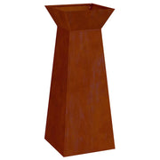 Fioriere | Cassetta per fiori | Vaso a Pilastro Argento 40 x 40 x 100 cm