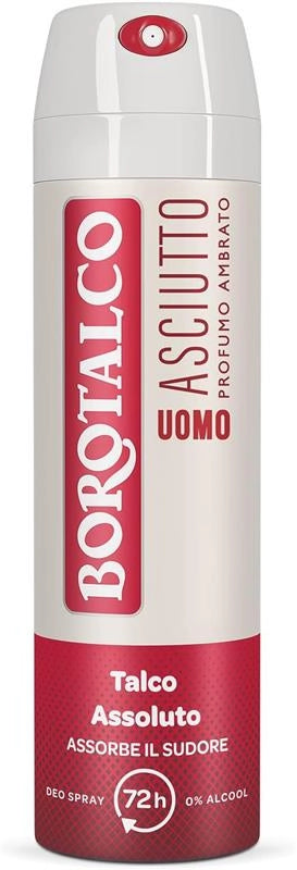 BOROTALCO SET DEO SPRAY 150 ML NEW UOMO + ASCIUTTO PROFUMO AMBRATO