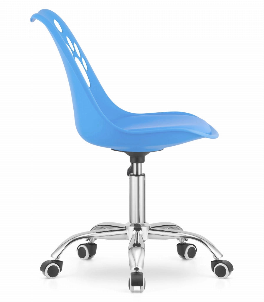 Sedia girevole ergonomica Valora PRINT blu per ufficio domestico