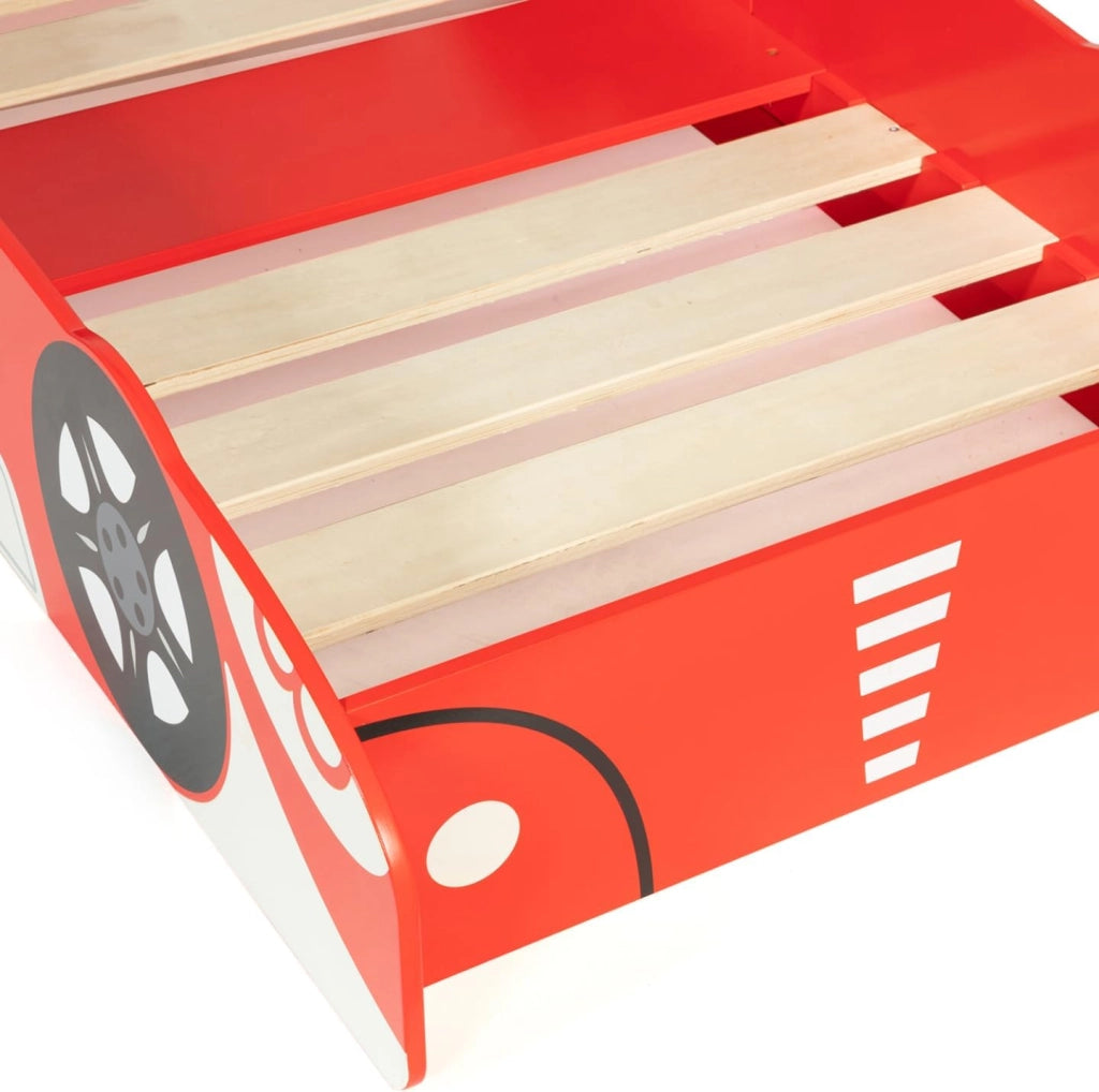 Letto per bambini formula 1 rosso 70x140 cm TEDDI