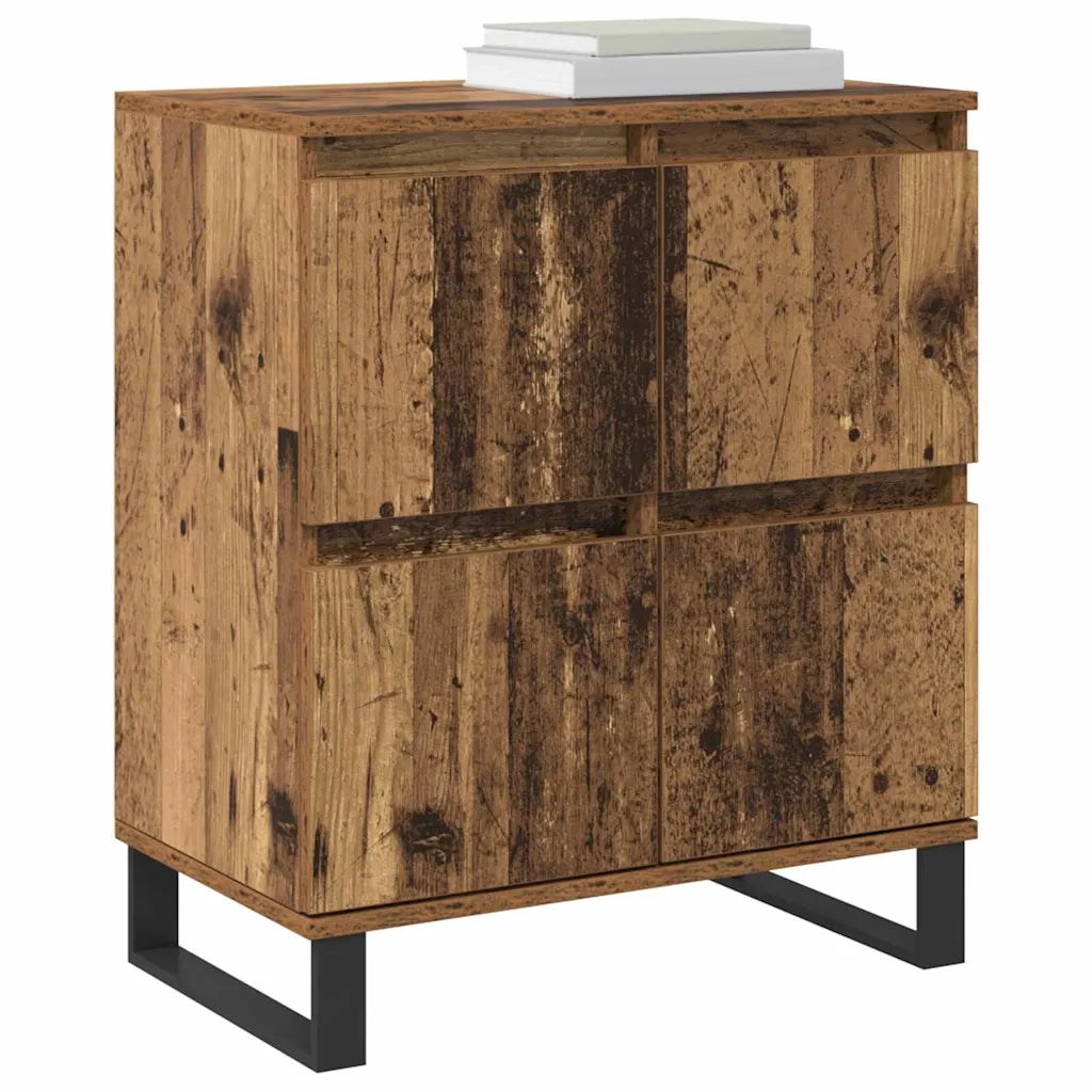vidaXL Sideboards 2 pcs Legno vecchio 120 x 35 x 70 cm