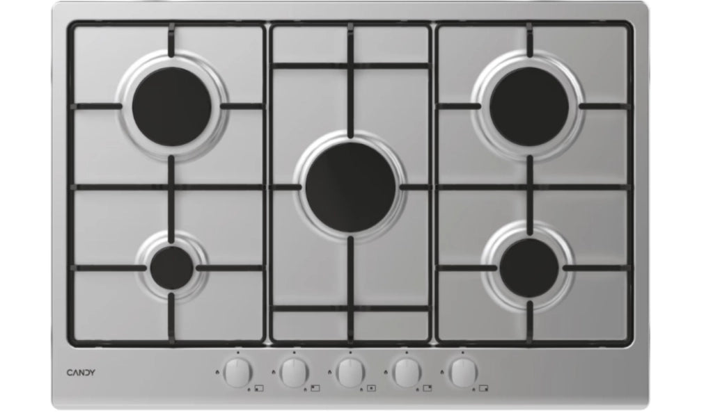 Candy Idea CHW7X Acciaio inox Da incasso Gas 5 Fornello(i)