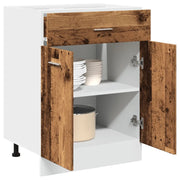 vidaXL Cassettiera “Lyon” Inferiore Legno Antico 60x46x81,5 cm
