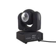 Trade Shop - Proiettore Rgb Testa Rotante Doppio Led Effetti Disco Dj Luce Flash Strobo Faro -