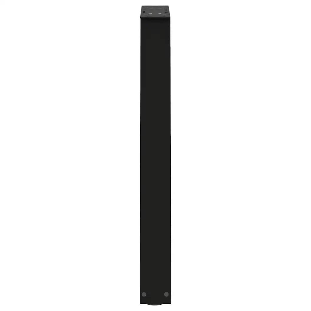 Gambe per tavolo da pranzo a forma di V 2 pz | Piede del tavolo nere 60x(72-73,3) cm in acciaio