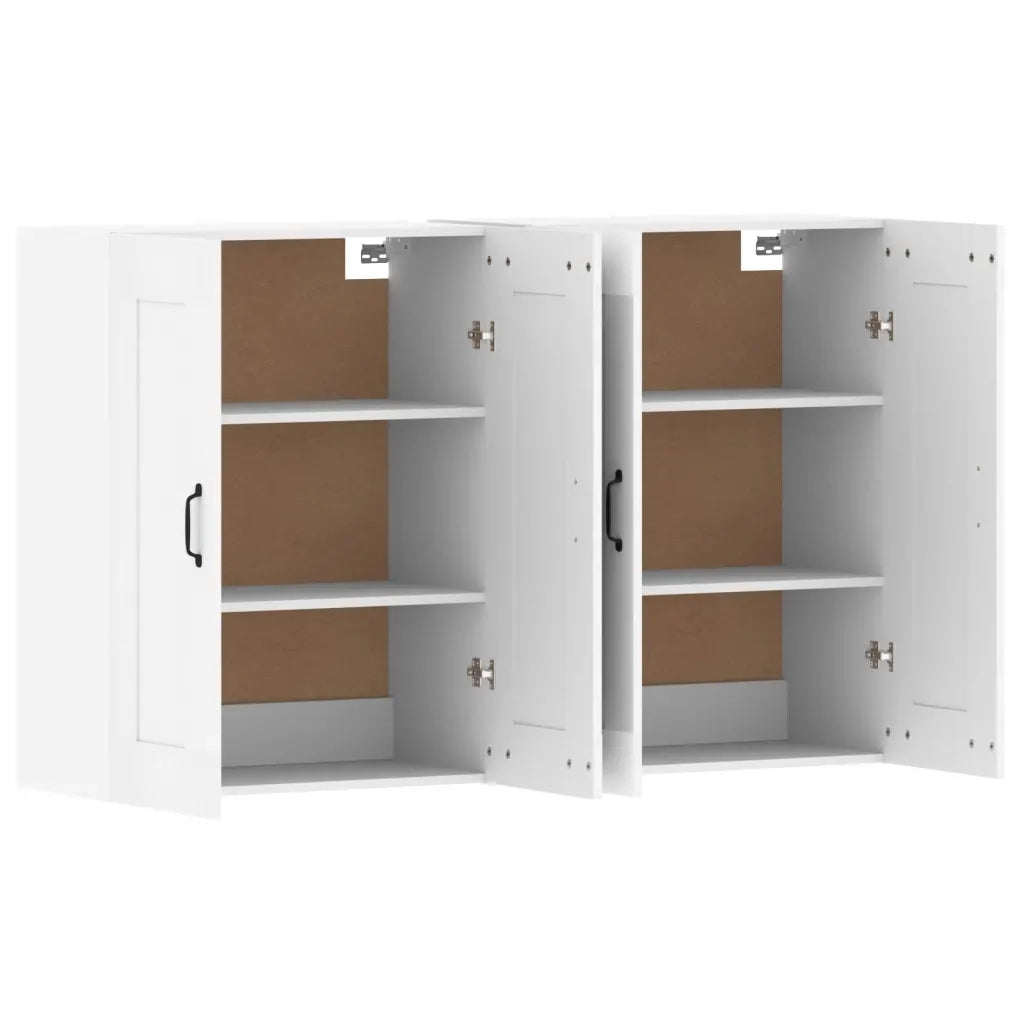 Armadietti a Parete 2 pz Bianchi in Legno Multistrato CFW8663496