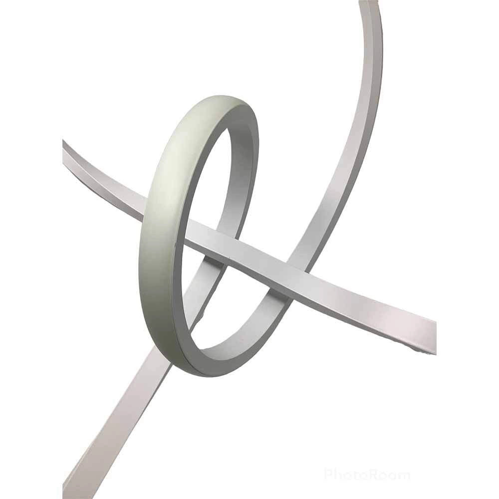 Trade Shop - Lampadario Led Moderno Forma Fiocco 38 Watt Tecnologia Cct 3 Temperature Di Luce A07-3c - Bianco