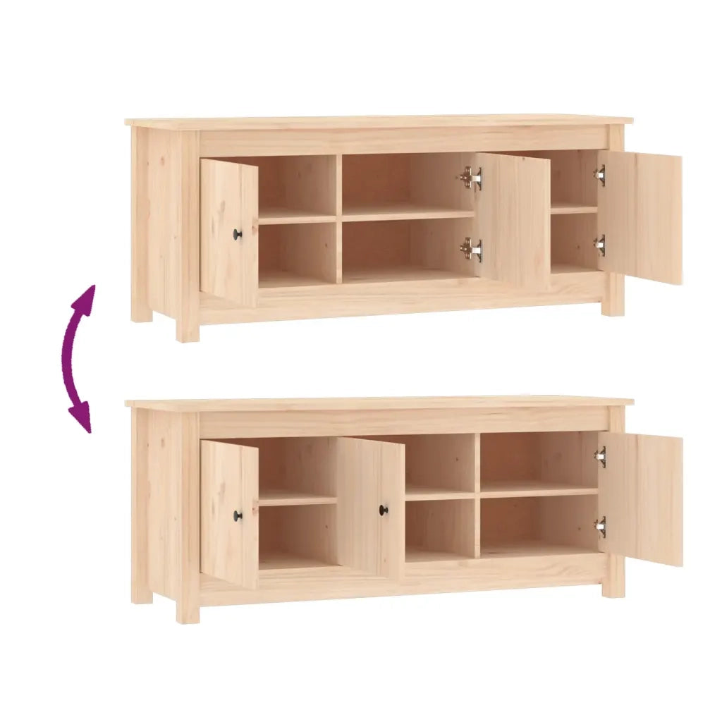 Scarpiera | Mobile per scarpe 110x38x45,5 cm in Legno Massello di Pino