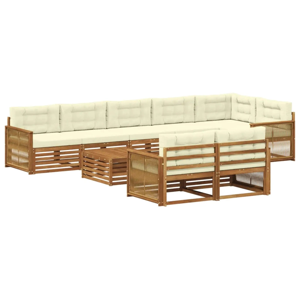 Set di divani da esterno 9 pz 3383538